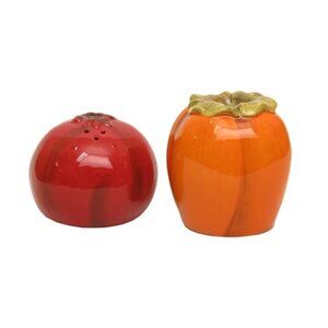 Ceramic Pomegranates & Persimmons Salt & Pepper Set 38636